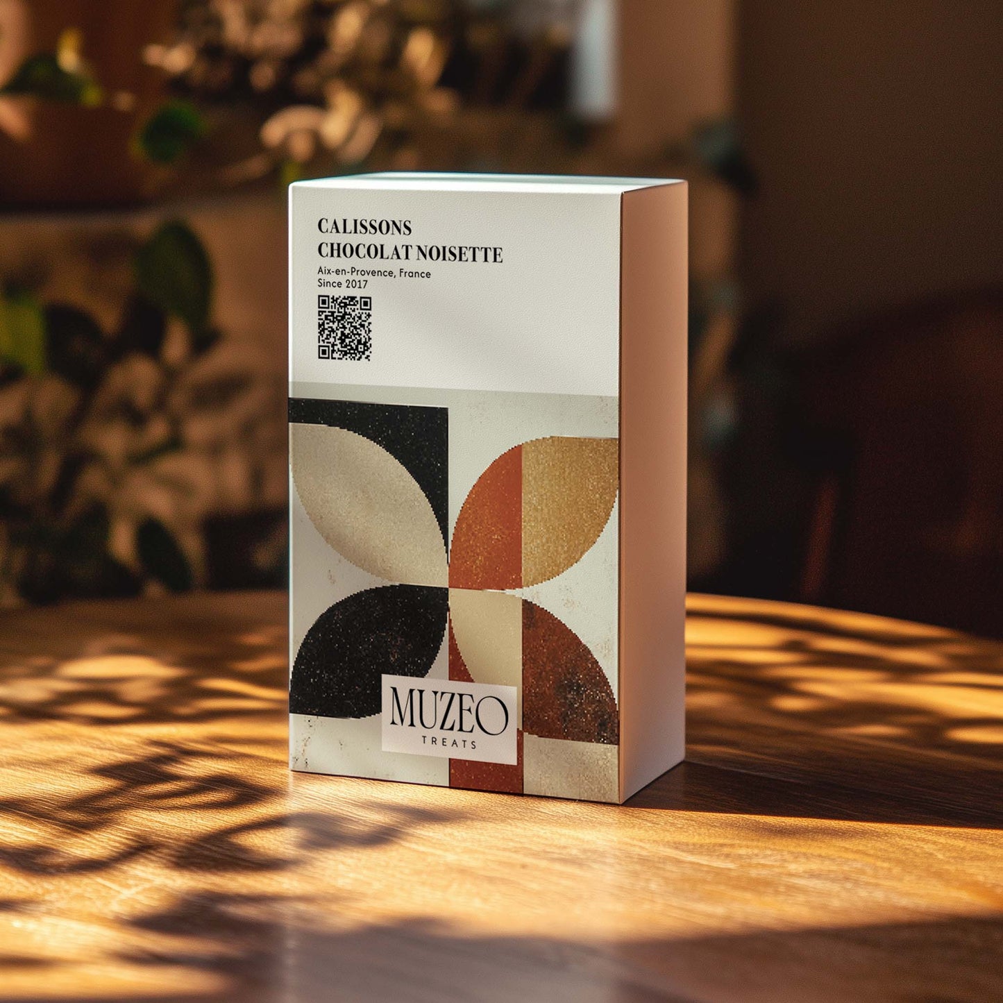 <div style="text-align: center;"> <span style="color: #1D1919;">Calissons Chocolat Noisette (4 oz.)</span>