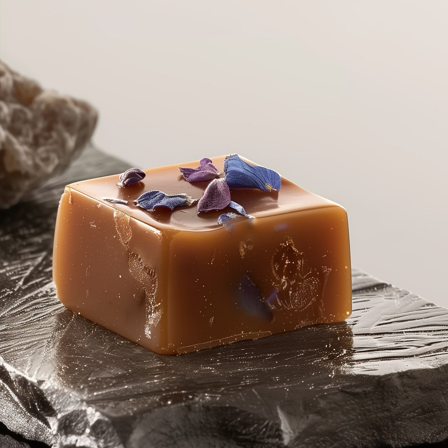 <div style="text-align: center;"> <span style="color: #1D1919;"> Caramels Violettes (4 oz.)</span><br><span style="color: #444444;">Paris, France</span> <br> <span style="color: #444444;">Since 1957</span> </div>