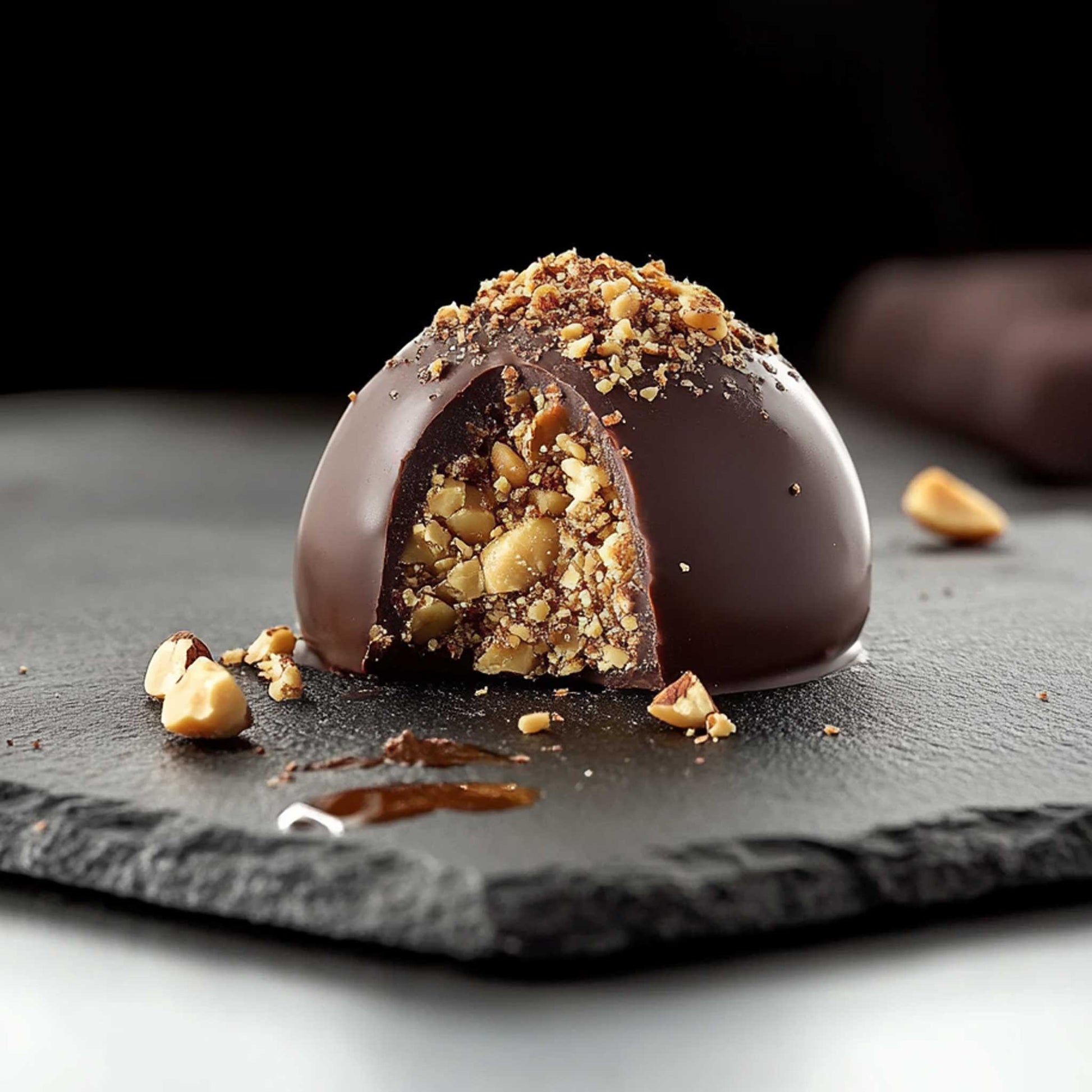 <div style="text-align: center;">   <span style="color: #1D1919;">Hazelnut Cyclops Kisses</span> <br> <span style="color: #444444;"> <i> Baci del Ciclope Nocciola</i></span> <br>