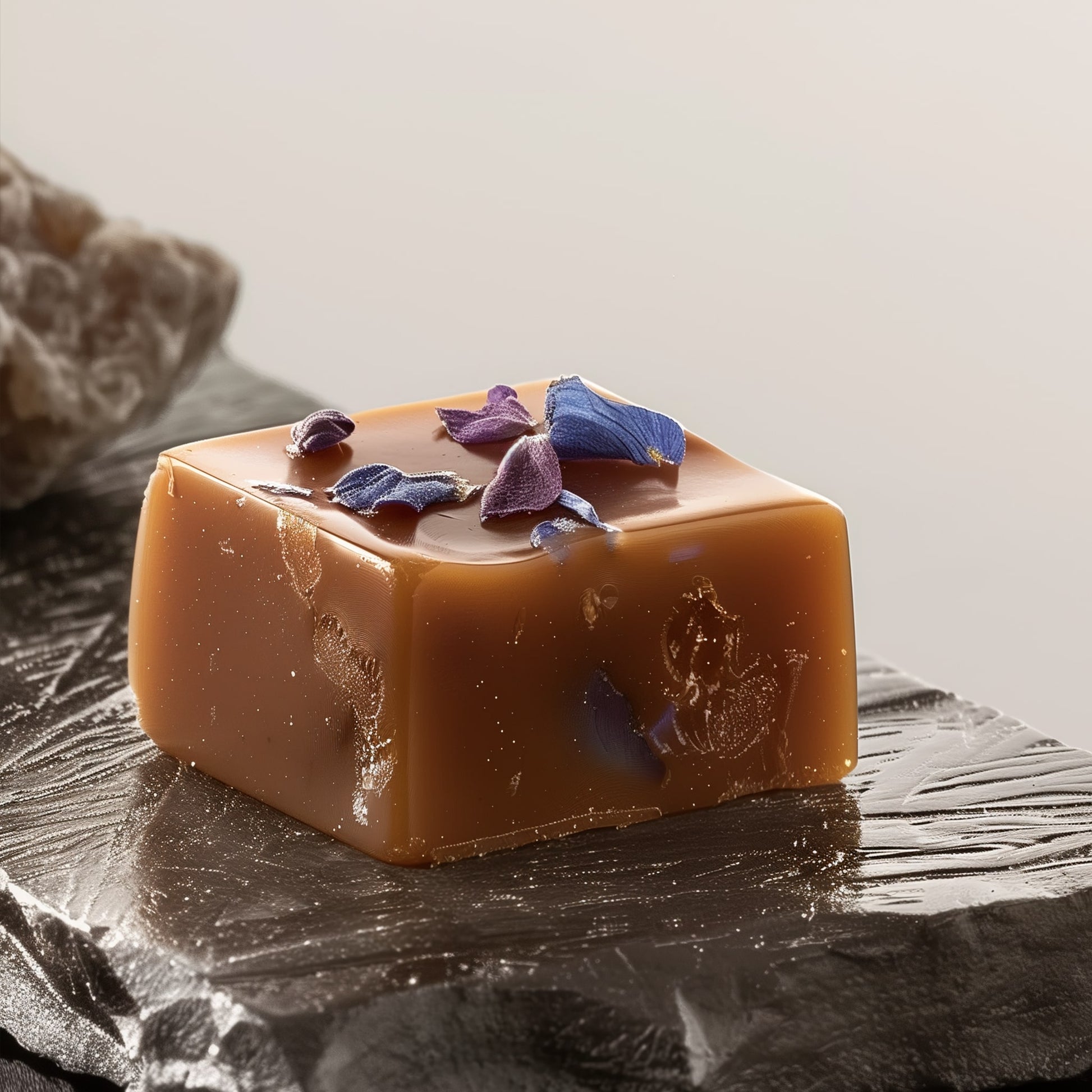 <div style="text-align: center;"> <span style="color: #1D1919;"> Caramels Violettes (4 oz.)</span><br><span style="color: #444444;">Paris, France</span> <br> <span style="color: #444444;">Since 1957</span> </div>