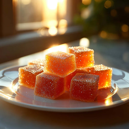 <div style="text-align: center;"> <span style="color: #1D1919;">Pâte de Fruit Mirabelle (4 oz.)</span><br><span style="color: #444444;">Paris, France</span> <br> <span style="color: #444444;">Since 1957</span> </div> 
