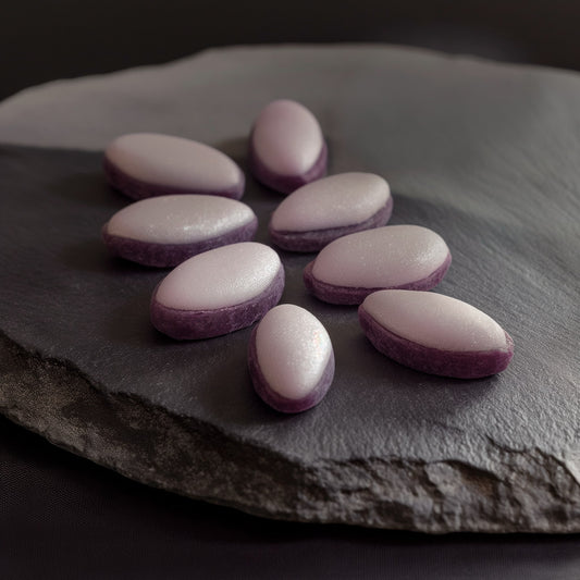 <div style="text-align: center;"> <span style="color: #1D1919;"> Calissons Cassis (4 oz.)</span><br><span style="color: #444444;">Aix-en-Provence, France</span> <br> <span style="color: #444444;">Since 2017</span> </div> 
