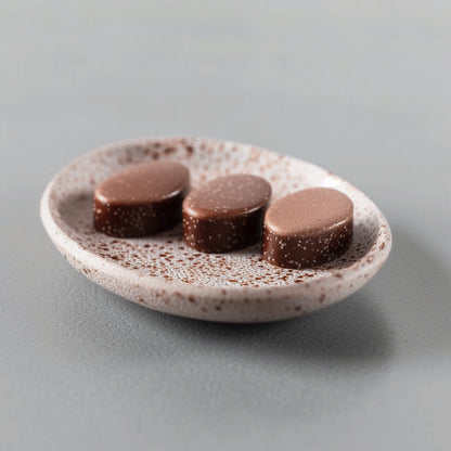 <div style="text-align: center;">   <span style="color: #1D1919;">Chocolate Hazelnut Calissons</span> <br> <span style="color: #444444;"> <i> Calissons Chocolat Noisette</i></span> <br>