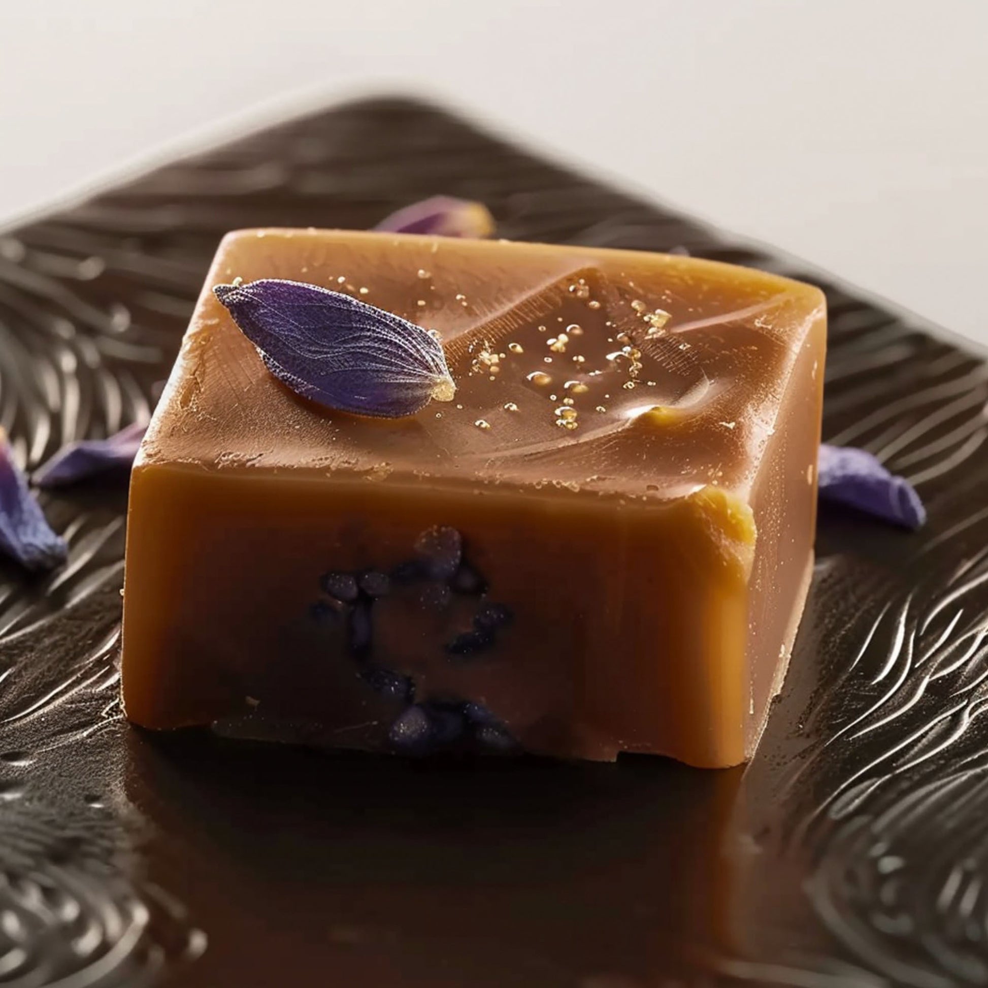 <div style="text-align: center;"> <span style="color: #1D1919;"> Caramels Violettes (4 oz.)</span><br><span style="color: #444444;">Paris, France</span> <br> <span style="color: #444444;">Since 1957</span> </div>