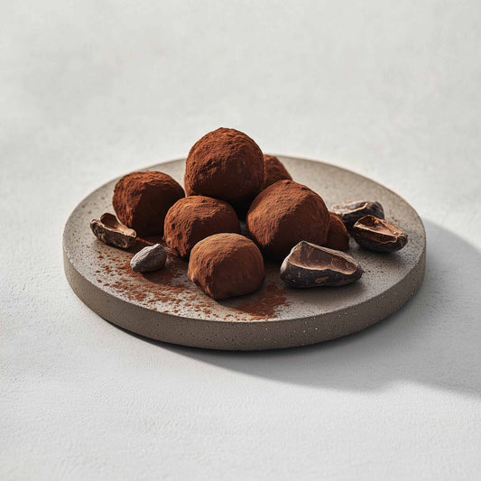 <div style="text-align: center;"> <span style="color: #1D1919;">Truffes Aux Éclats de Fève (4 oz.)</span><br><span style="color: #444444;">Andilly, France</span> <br> <span style="color: #444444;">Since 1931</span> </div> 