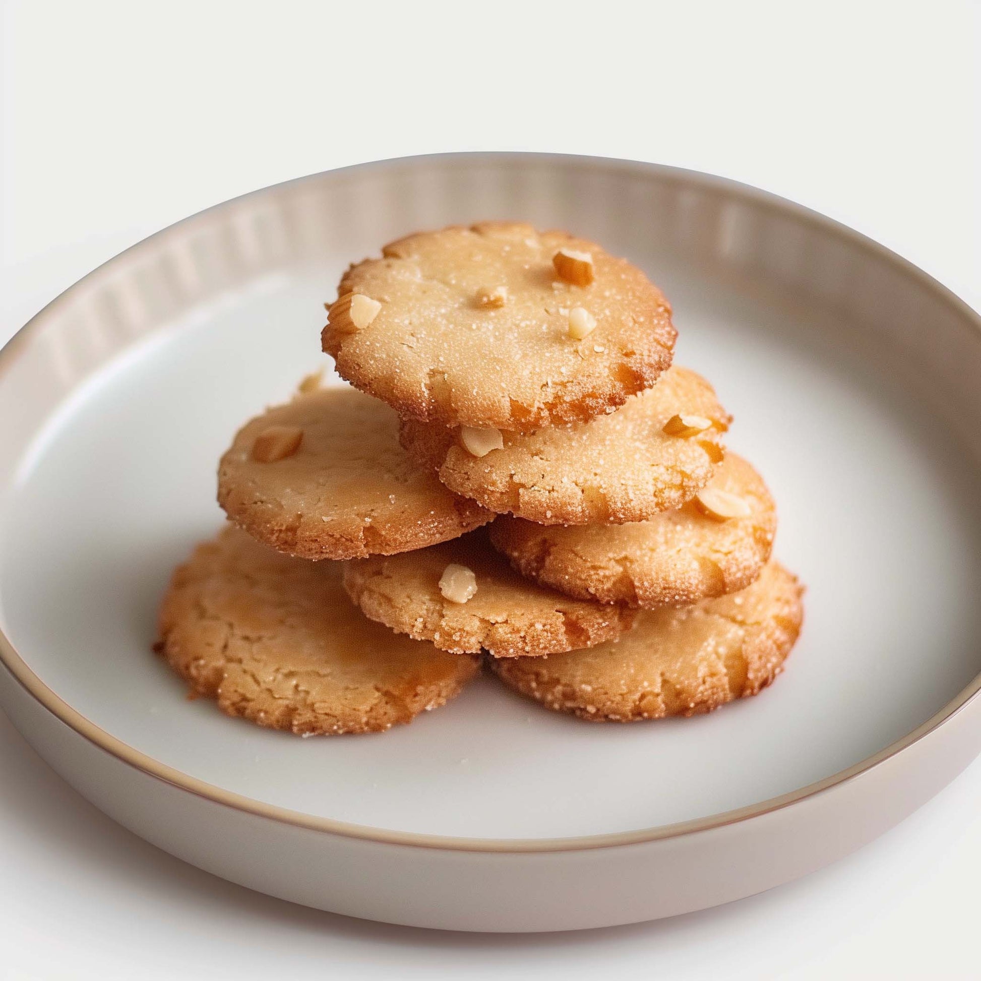 <div style="text-align: center;">   <span style="color: #1D1919;">Hazelnut Cookies</span> <br><span style="color: #444444;"> <i> Tuiles Noisettes</i></span> <br>