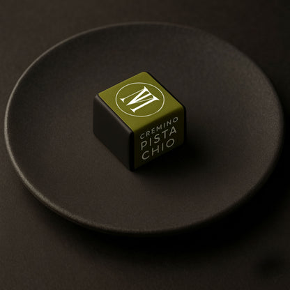 <div style="text-align: center;"> <span style="color: #1D1919;">Cremini Pistacchio (5 oz.)</span><br><span style="color: #444444;">Alessandria, Italy</span> <br> <span style="color: #444444;">Since 1907</span> </div>